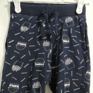 BABY GAP burgers and fries pajama pants with pockets and drawstring waistband